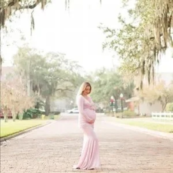 Pinkblush metallic mermaid maxi dress nwot - Picture 12 of 12